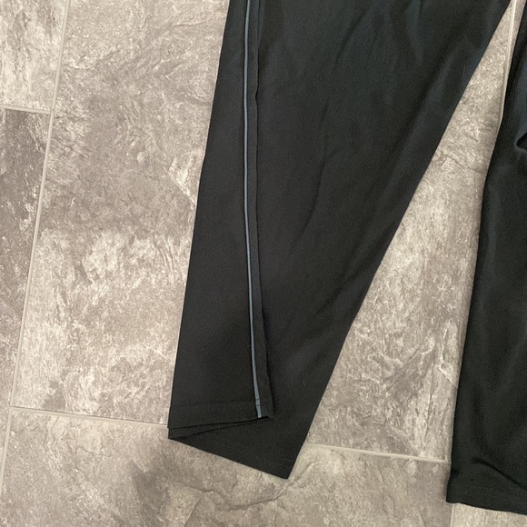 Mens Black Wide Leg Sweatpants Large - Picture 6 of 8